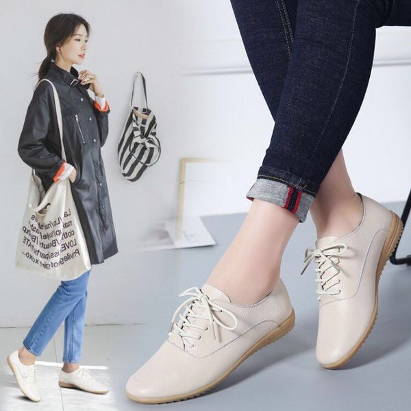 2019 new style genuine leather white shoes women's hollow out korean-style casual women's shoes flat lace-up england small leath, Black
2019 new style genuine leather white shoes women's hollow out korean-style casual women's shoes flat lace-up england small leath, Black
