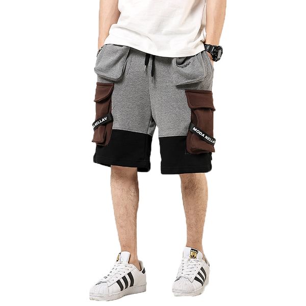 men hip hop shorts cotton sweatpant ribbons multi pockets elastic waist short trousers streetwear male summer short pants hombre, White;black
men hip hop shorts cotton sweatpant ribbons multi pockets elastic waist short trousers streetwear male summer short pants hombre, White;black