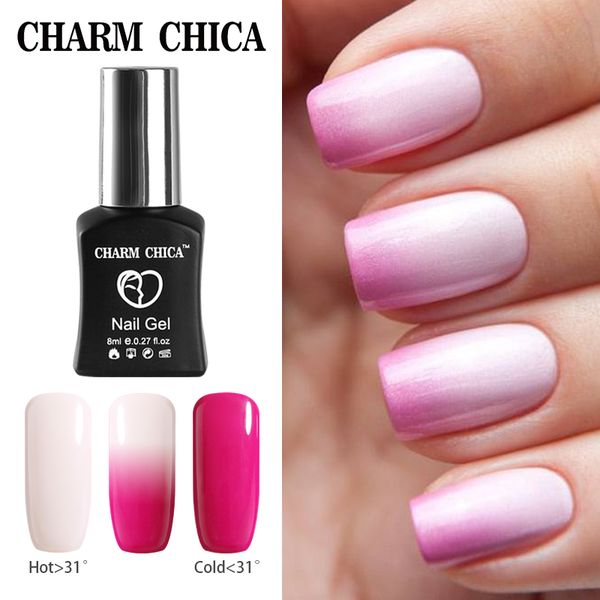 charm chica 8ml gel nail polish uv temperature change white black soak off gel polish lacquer nail art vernis semi permanent, Red;pink
charm chica 8ml gel nail polish uv temperature change white black soak off gel polish lacquer nail art vernis semi permanent, Red;pink
