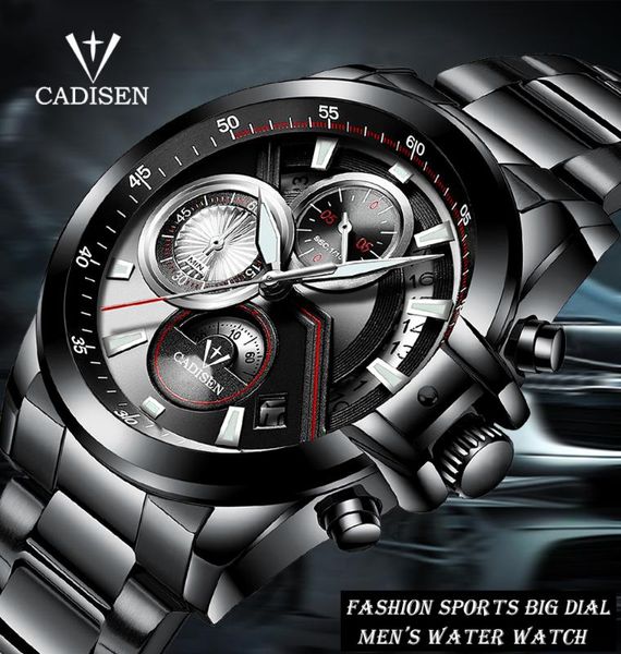 cadisen mens watches waterproof watch men sports quartz stainless steel wristwatch relogio masculino, Slivery;brown
cadisen mens watches waterproof watch men sports quartz stainless steel wristwatch relogio masculino, Slivery;brown