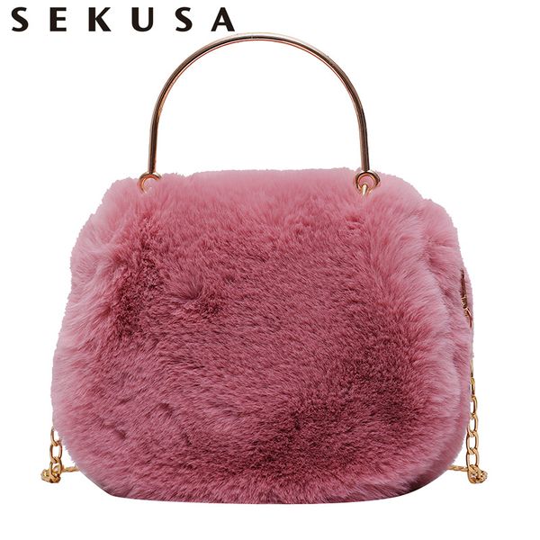 sekusa shoulder fake fur women clutch bags mixed color female gift for wife evening bags
sekusa shoulder fake fur women clutch bags mixed color female gift for wife evening bags