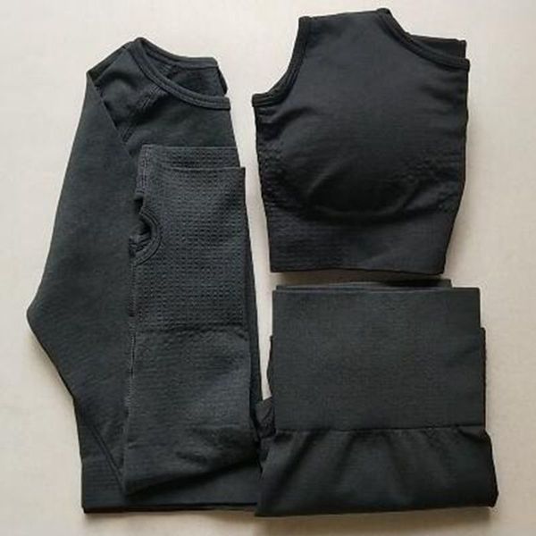 3шт йога set бесшовные поножи + спорт бюстгальтер + длинным рукавом crop top женщины бег центр спортивной одежды высокой талией фитнес спорт
3шт йога set бесшовные поножи + спорт бюстгальтер + длинным рукавом crop top женщины бег центр спортивной одежды высокой талией фитнес спорт