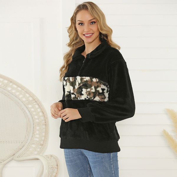 leopard patchwork faux fur sweatshirt women pockets warm fleece casual winter oversized hoodie turtleneck pullover ss5237
leopard patchwork faux fur sweatshirt women pockets warm fleece casual winter oversized hoodie turtleneck pullover ss5237