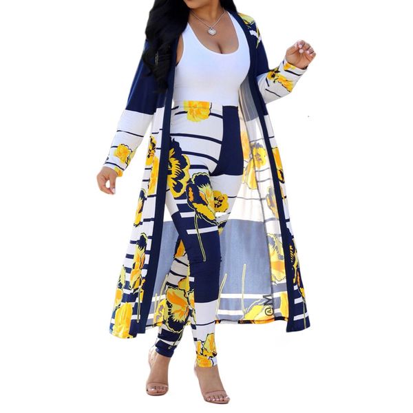 blue yellow floral print two piece set women summer full striped maxi open stitch high waist long trouser outfit, White
blue yellow floral print two piece set women summer full striped maxi open stitch high waist long trouser outfit, White