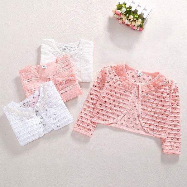 2018 baby girls' small shawl with short coat kids long sleeve summer coats for baby clothing casual thin jacket white pink, Blue;gray
2018 baby girls' small shawl with short coat kids long sleeve summer coats for baby clothing casual thin jacket white pink, Blue;gray
