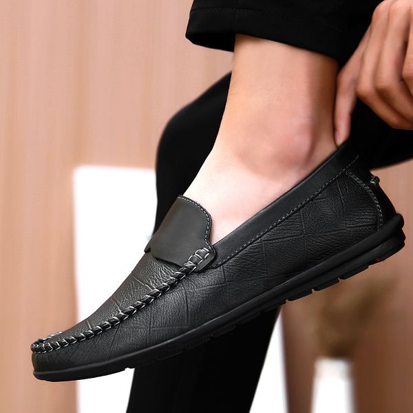 british style shoes men outdoor breathable spring autumn casual shoes men breathable leather peas loafers trend lazy loafers t200325, Black
british style shoes men outdoor breathable spring autumn casual shoes men breathable leather peas loafers trend lazy loafers t200325, Black