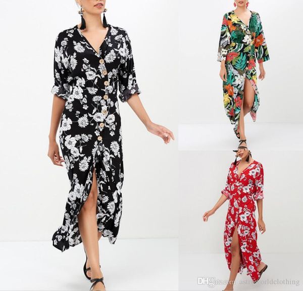 summer women floral bohemian dresses fashion beach seaside casual dress holiday clothing, Black;gray
summer women floral bohemian dresses fashion beach seaside casual dress holiday clothing, Black;gray