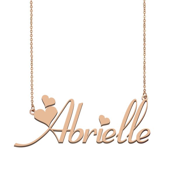 abrielle name necklace pendant for women girls birthday gift custom nameplate children friends jewelry 18k gold plated stainless steel, Silver
abrielle name necklace pendant for women girls birthday gift custom nameplate children friends jewelry 18k gold plated stainless steel, Silver