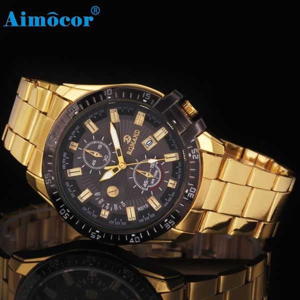 2017 newly designed relogio masculino mens black dial gold stainless steel date quartz analog sport wrist watch 327, Slivery;brown
2017 newly designed relogio masculino mens black dial gold stainless steel date quartz analog sport wrist watch 327, Slivery;brown