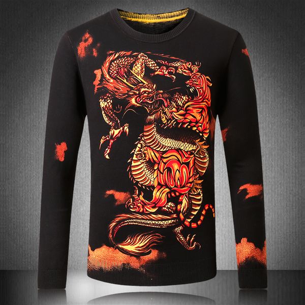 2018 brand social cotton thin men's pullover sweaters casual dragon print knitted sweater men masculino jersey clothes 5xl, White;black
2018 brand social cotton thin men's pullover sweaters casual dragon print knitted sweater men masculino jersey clothes 5xl, White;black
