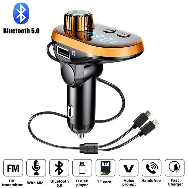 creative car fm transmitter bluetooth 5.0 fm modulator fast charging car charger for android type-c device audio music player
creative car fm transmitter bluetooth 5.0 fm modulator fast charging car charger for android type-c device audio music player