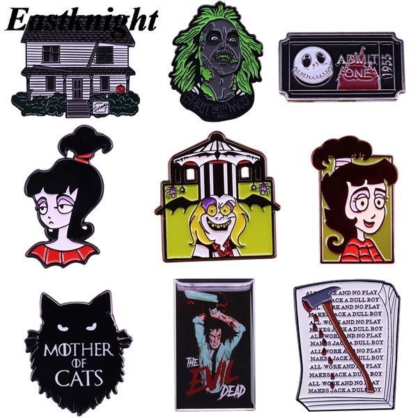 k2069 ghost pins metal enamel pins and brooches for lapel pin backpack bags horror movies badge collection gifts 1 pcs, Gray
k2069 ghost pins metal enamel pins and brooches for lapel pin backpack bags horror movies badge collection gifts 1 pcs, Gray