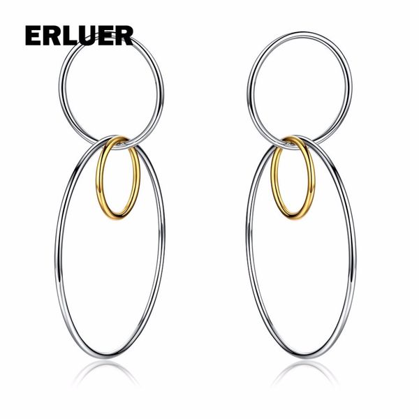erluer hoop earrings brincos ouro gold color basketball wife big circle earring for women girl pendientes mujer fashion jewelry, Golden;silver
erluer hoop earrings brincos ouro gold color basketball wife big circle earring for women girl pendientes mujer fashion jewelry, Golden;silver
