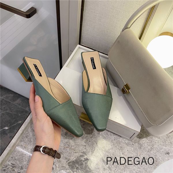 2020 women's slippers khaki solid summer heel slippers outside soft elegant concise women, Black
2020 women's slippers khaki solid summer heel slippers outside soft elegant concise women, Black