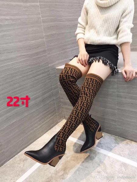fashion new women over the knee boots knitted socks boots chunky heel luxury ladies winter boots size us9.5, Black
fashion new women over the knee boots knitted socks boots chunky heel luxury ladies winter boots size us9.5, Black