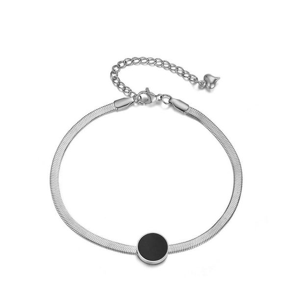 classic round cake black shell chain & link bracelets bangles jewelry titanium steel charm bracelet for women b18003, Golden;silver
classic round cake black shell chain & link bracelets bangles jewelry titanium steel charm bracelet for women b18003, Golden;silver