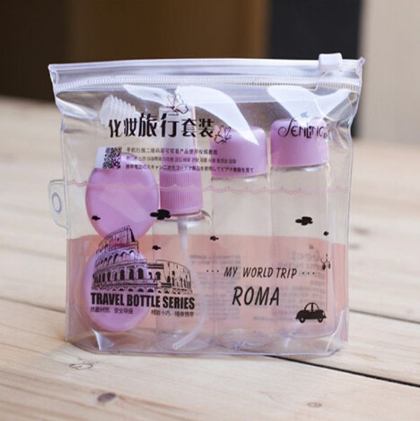 7pcs/set new portable travel mini cosmetic bottles points bottling plastic transparent rotary spray bottle pot cream box makeup
7pcs/set new portable travel mini cosmetic bottles points bottling plastic transparent rotary spray bottle pot cream box makeup