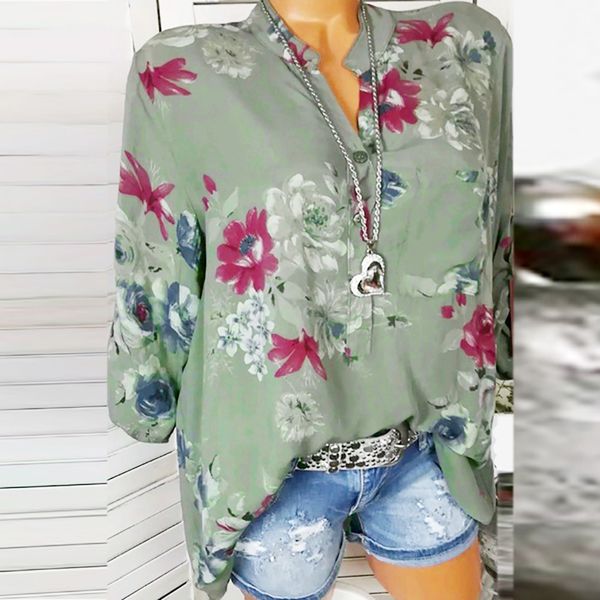 plus size fashion women chiffon floral print tees shirt long sleeve shirts blouses spring summer blouse female shirt blusa, White
plus size fashion women chiffon floral print tees shirt long sleeve shirts blouses spring summer blouse female shirt blusa, White