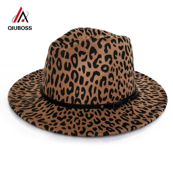 fashion women leopard print wool felt fedora jazz hats classic bowler hat ladies trend large brimmed panama party trilby cap, Blue;gray
fashion women leopard print wool felt fedora jazz hats classic bowler hat ladies trend large brimmed panama party trilby cap, Blue;gray