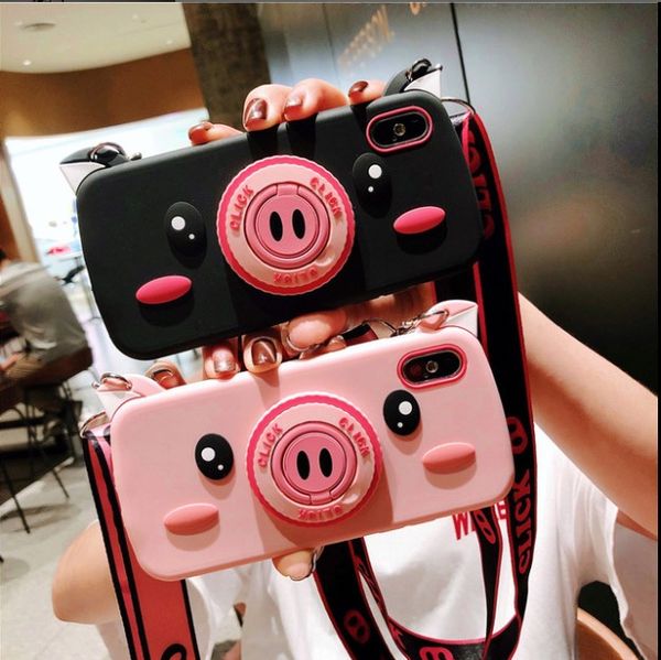 cute cartoon soft case for iphone xs max xr 6 6s 7 8 cases silicone cartoon pig ring holder lanyard set soft cover shell
cute cartoon soft case for iphone xs max xr 6 6s 7 8 cases silicone cartoon pig ring holder lanyard set soft cover shell