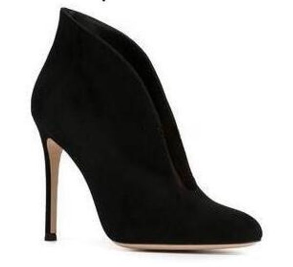 designer shoes toe ankle boots fashion v style velvet booties women shoes high heels peep toe boots plus size, Black
designer shoes toe ankle boots fashion v style velvet booties women shoes high heels peep toe boots plus size, Black