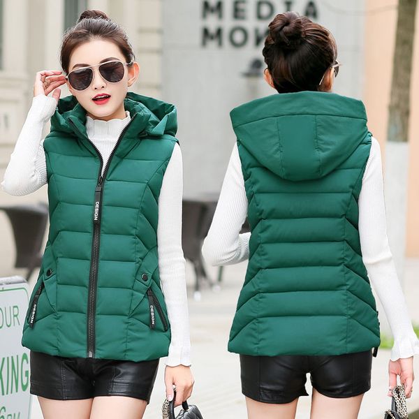 women's vests 2021 short down cotton vest autumn and winter plus size slim casual thickening sleeveless jacket female coat, Black;white
women's vests 2021 short down cotton vest autumn and winter plus size slim casual thickening sleeveless jacket female coat, Black;white