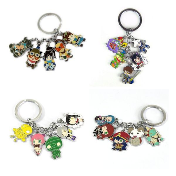 10set mixed anime game league of legends keychain zinc alloy keyrings metal cute figures pendants game model cosplay toy collection, Silver
10set mixed anime game league of legends keychain zinc alloy keyrings metal cute figures pendants game model cosplay toy collection, Silver
