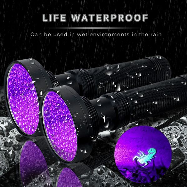 18w Uv Black Light Flashlight 100 Led Uv Light And Blacklight For Home & L Inspection,pet Urine & Stains