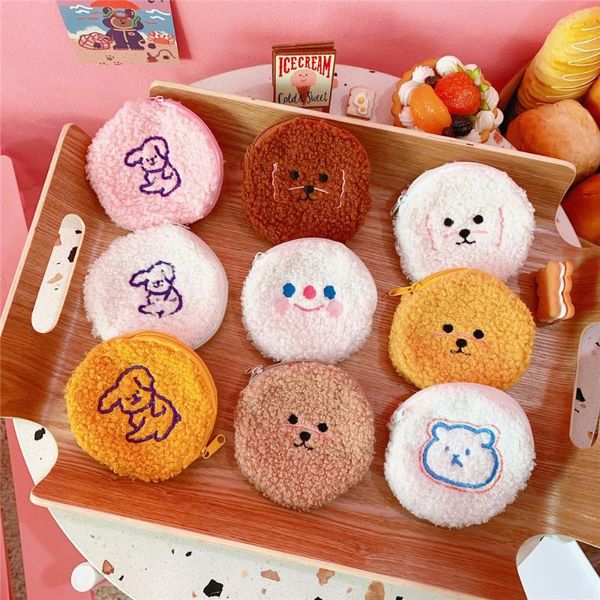 cartoon bear plush coin purse soft fur toy dog money pouch mini kawaii women clutch wallet for girl zipper bags, White
cartoon bear plush coin purse soft fur toy dog money pouch mini kawaii women clutch wallet for girl zipper bags, White