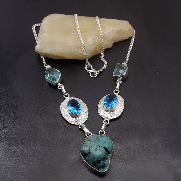 attractive naturalturquoise bluez chain necklace 925 sterling silver women jewelry 19 inch tf832
attractive naturalturquoise bluez chain necklace 925 sterling silver women jewelry 19 inch tf832