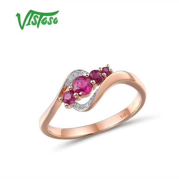 vistoso gold rings for women genuine 14k 585 rose gold ring sparkling red ruby diamond trendy wedding fine jewelry t200701, Slivery;golden
vistoso gold rings for women genuine 14k 585 rose gold ring sparkling red ruby diamond trendy wedding fine jewelry t200701, Slivery;golden