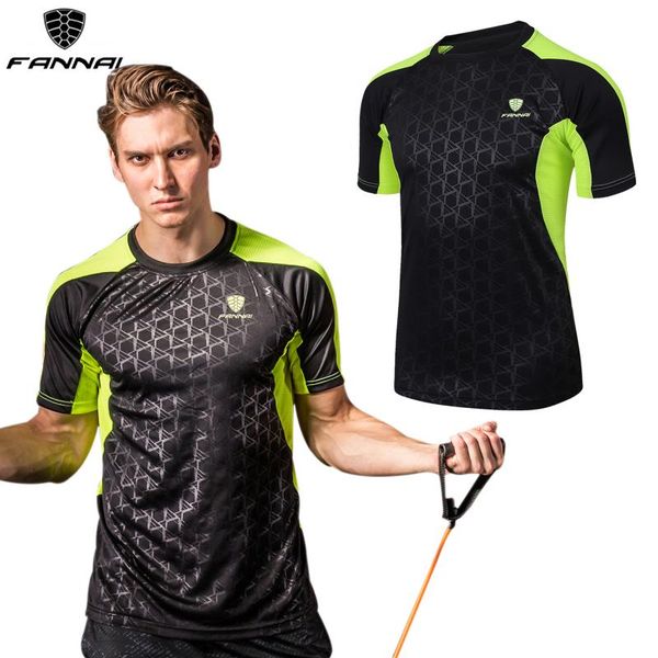 fannai fitness running t shirts men solid short sleeve tees gym sport men soccer jersey quick dry sportswear for man, Black;blue
fannai fitness running t shirts men solid short sleeve tees gym sport men soccer jersey quick dry sportswear for man, Black;blue