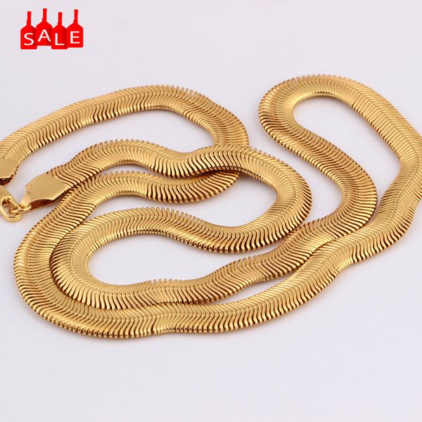 yellow gold necklaces twist ornaments bone snake chain necklace 8mm 25 inch for men women jewelries pendientes torque #za, Silver
yellow gold necklaces twist ornaments bone snake chain necklace 8mm 25 inch for men women jewelries pendientes torque #za, Silver