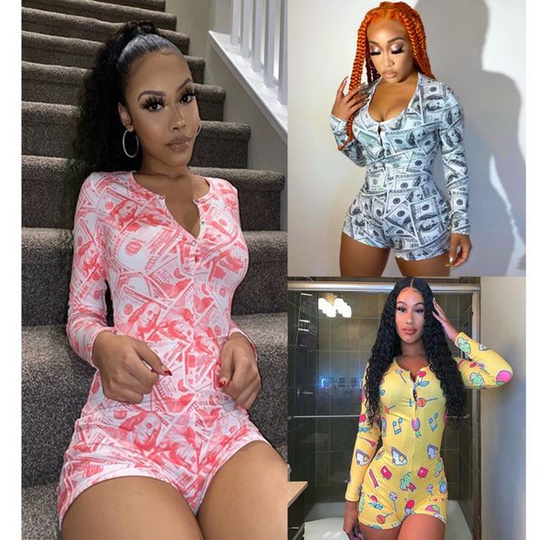 women home wear jumpsuit deep v printed long sleeve pajamas large size new ladies fashion t shirt party bodycon shorts clothes 8996, Black;white
women home wear jumpsuit deep v printed long sleeve pajamas large size new ladies fashion t shirt party bodycon shorts clothes 8996, Black;white