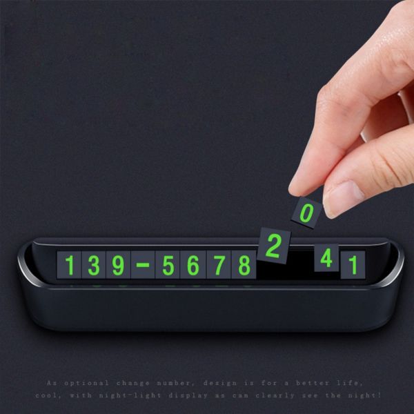 new car luminous parking number plate sticker phone number mobile plate auto rotary plates interior accessories
new car luminous parking number plate sticker phone number mobile plate auto rotary plates interior accessories