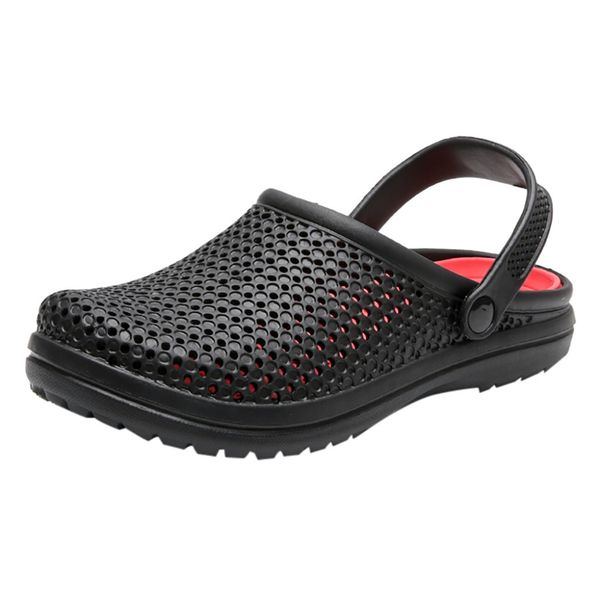 #5 men's slippers new men's sandals outdoor summer hole shoes sandals breathable casual outdoor non-slip beach slipper, Black
#5 men's slippers new men's sandals outdoor summer hole shoes sandals breathable casual outdoor non-slip beach slipper, Black