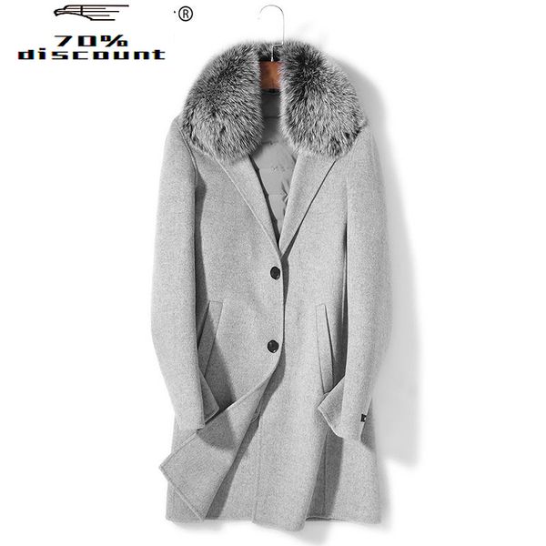 men's wool & blends 200% coat autumn winter jacket men duck down liner long coats woolen plus size chaquetas p-s8605c my2265, Black
men's wool & blends 200% coat autumn winter jacket men duck down liner long coats woolen plus size chaquetas p-s8605c my2265, Black