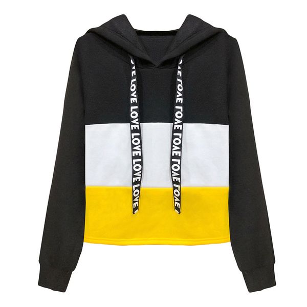 mr.nut 2019 women's long sleeve ribbon hooded colorblock sweatshirt women's college fashion style hoodie, Black
mr.nut 2019 women's long sleeve ribbon hooded colorblock sweatshirt women's college fashion style hoodie, Black