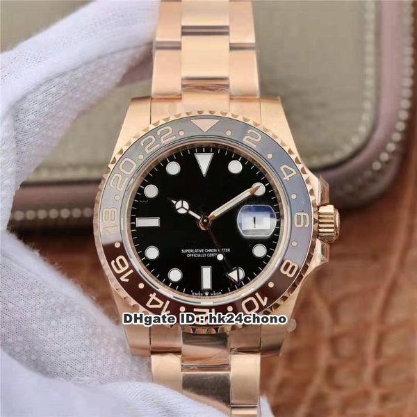 ew watches gmt ii eta2836 28800vph autoamtic mens watch 126715 ceramic bezel black dial rose gold bracelet gents wristwatches, Slivery;brown
ew watches gmt ii eta2836 28800vph autoamtic mens watch 126715 ceramic bezel black dial rose gold bracelet gents wristwatches, Slivery;brown