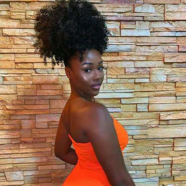 afro ponytail hairpieces clip in virgin peruvian hair drawstring ponytail hair extensions kinky curly humain hair ponytails jet black color
afro ponytail hairpieces clip in virgin peruvian hair drawstring ponytail hair extensions kinky curly humain hair ponytails jet black color