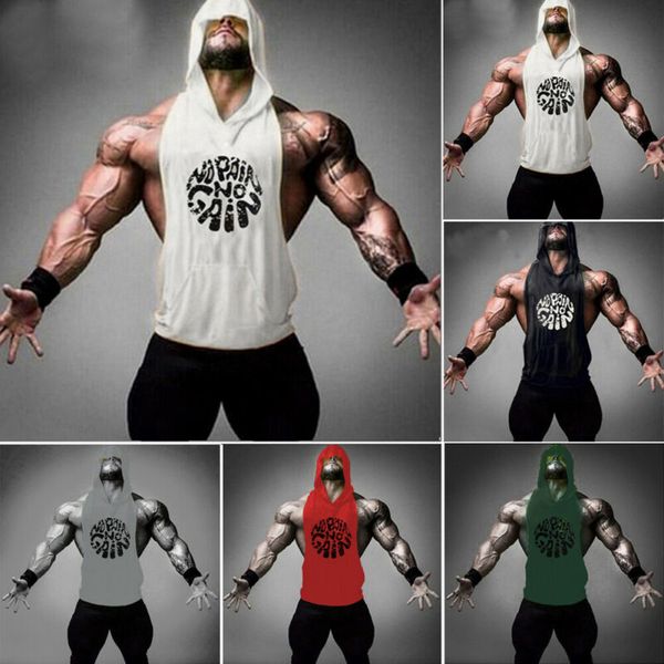 mens gym men sports running vest printed hooded tank muscle clothing stringer hat t-shirt, Black;blue
mens gym men sports running vest printed hooded tank muscle clothing stringer hat t-shirt, Black;blue