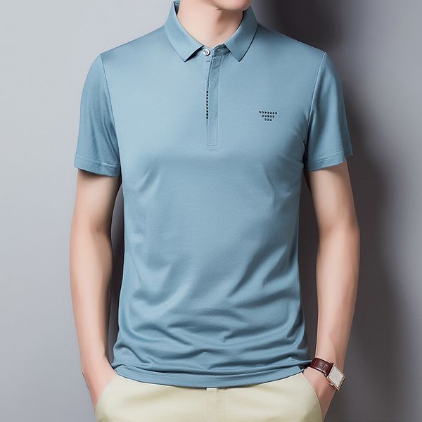 summer new t-shirt men's business casual short-sleeved polo shirt lapel shirt anti-crease thin dad installed, White;black
summer new t-shirt men's business casual short-sleeved polo shirt lapel shirt anti-crease thin dad installed, White;black