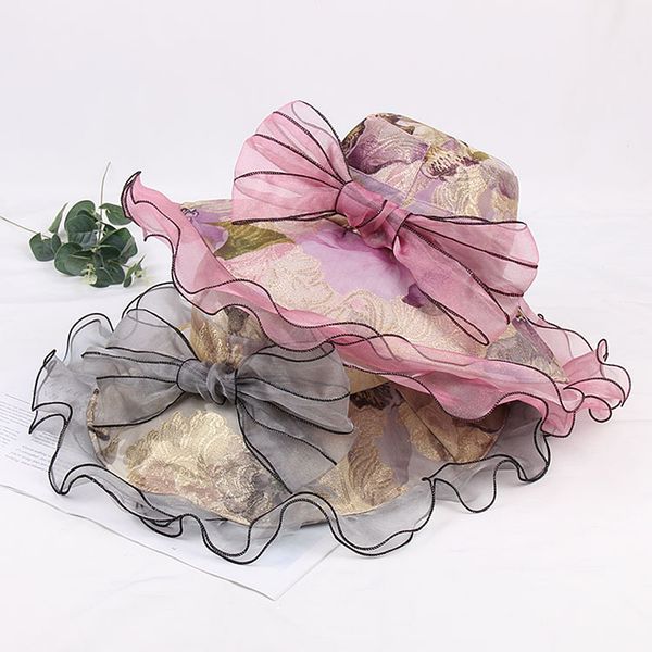 2019 fashion ladies summer hats for women mesh bow wide brim foldable sun hat beach wedding cap sun hats, Blue;gray
2019 fashion ladies summer hats for women mesh bow wide brim foldable sun hat beach wedding cap sun hats, Blue;gray