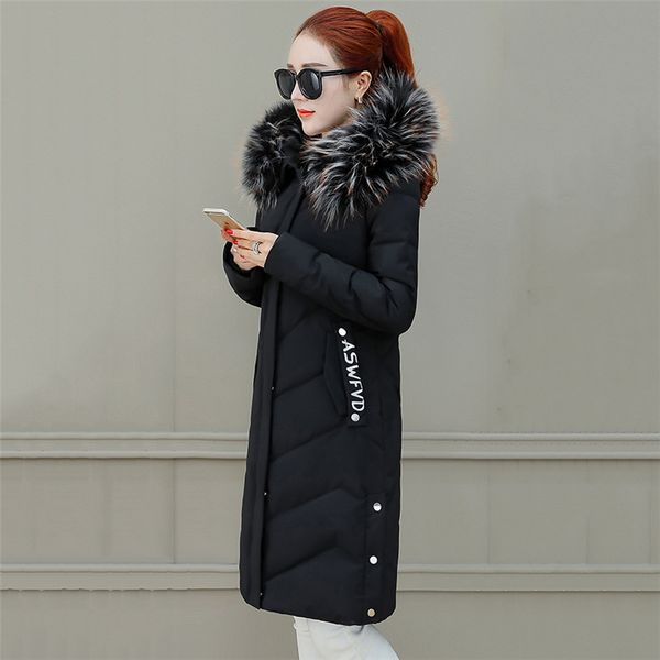 women winter down cotton coats korean new parkas fashion slim warm hooded jacket winter female outerwear long no726, Black
women winter down cotton coats korean new parkas fashion slim warm hooded jacket winter female outerwear long no726, Black