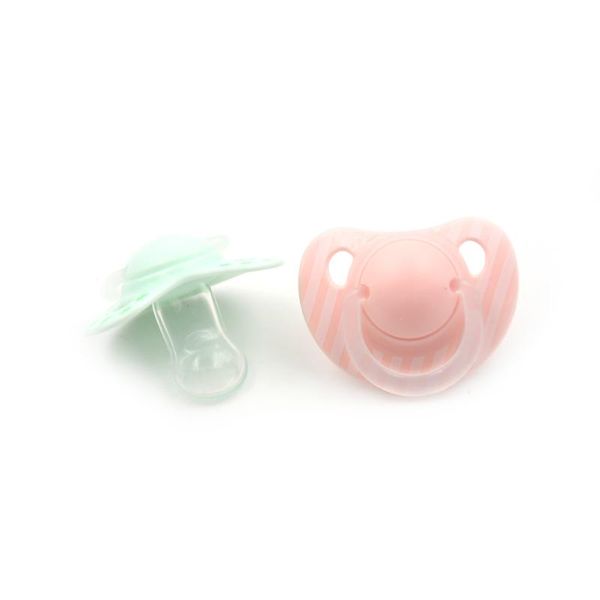 1pc Sleeping Nipple Printing Pacifiers Safe Grade Silicone Cute Baby Round Nipples For Newborn Infant Baby Supplies