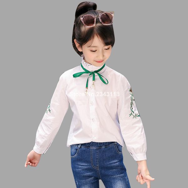 spring girls white blouse long sleeve blouse white for girls embroidery shirt autumn teenage clothing 3-14 year, White;black
spring girls white blouse long sleeve blouse white for girls embroidery shirt autumn teenage clothing 3-14 year, White;black