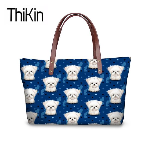 thikin women's handle bags cute maltese printing handbags ladies fashion shoulder tote bag for females large hand tote bags
thikin women's handle bags cute maltese printing handbags ladies fashion shoulder tote bag for females large hand tote bags