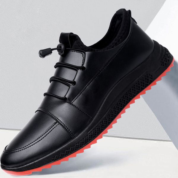 men shoes casual business leather shoes mens fashion wild breathable loafers sneakers non-slip youth driving walking, Black
men shoes casual business leather shoes mens fashion wild breathable loafers sneakers non-slip youth driving walking, Black