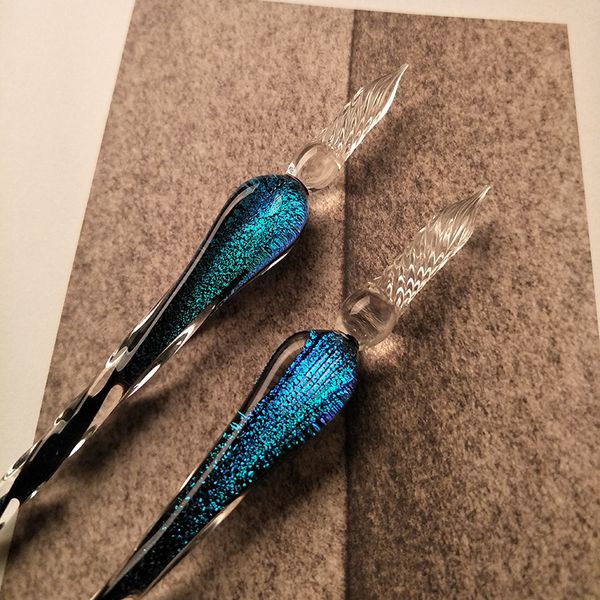 1pc excellent beautiful the starry sky colorful transparent crystal glass dip pen set signature pen fountain pens with ink
1pc excellent beautiful the starry sky colorful transparent crystal glass dip pen set signature pen fountain pens with ink