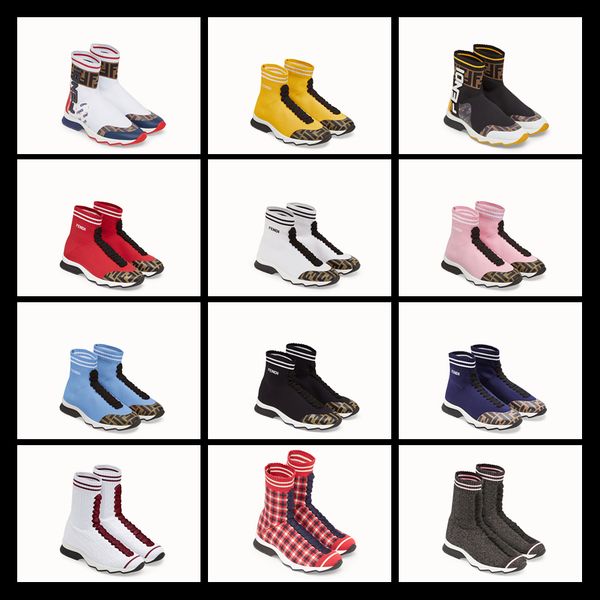 2018 socks boots for women luxury knitting casual shoes fashion designer ankle boots with box, Black
2018 socks boots for women luxury knitting casual shoes fashion designer ankle boots with box, Black